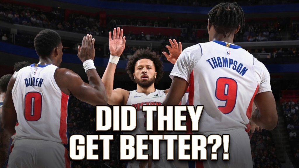 Cade Cunningham Jalen Duren Ausar Thompson of the Detroit Pistons